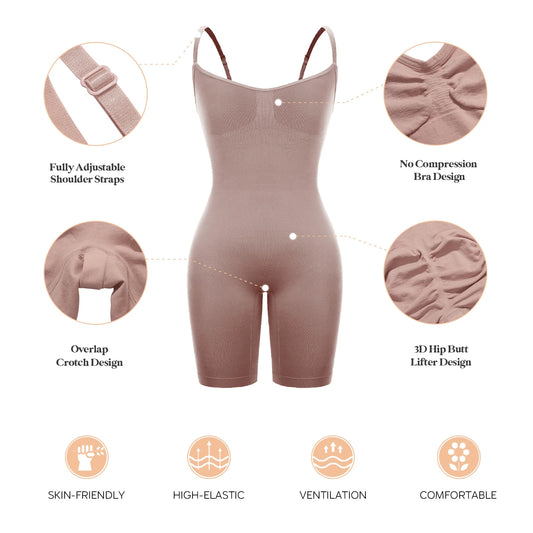 SERS-Colombianas Seamless Sculpting Bodysuit Push Up Butt Body Shaper