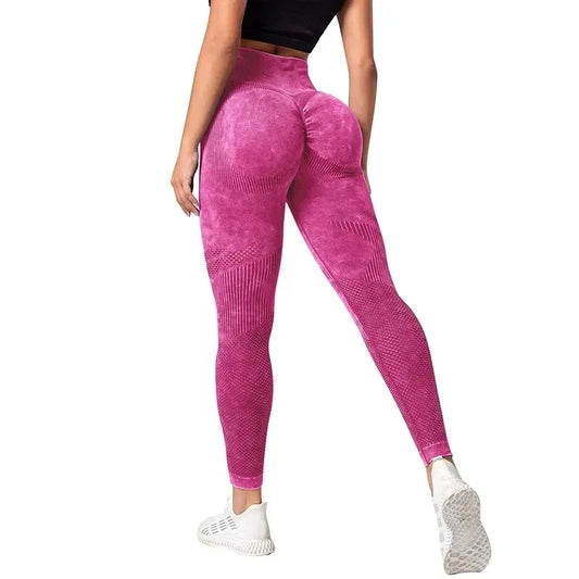 SERS- Women Yoga Bubble Butt Push Up Seamless Legging