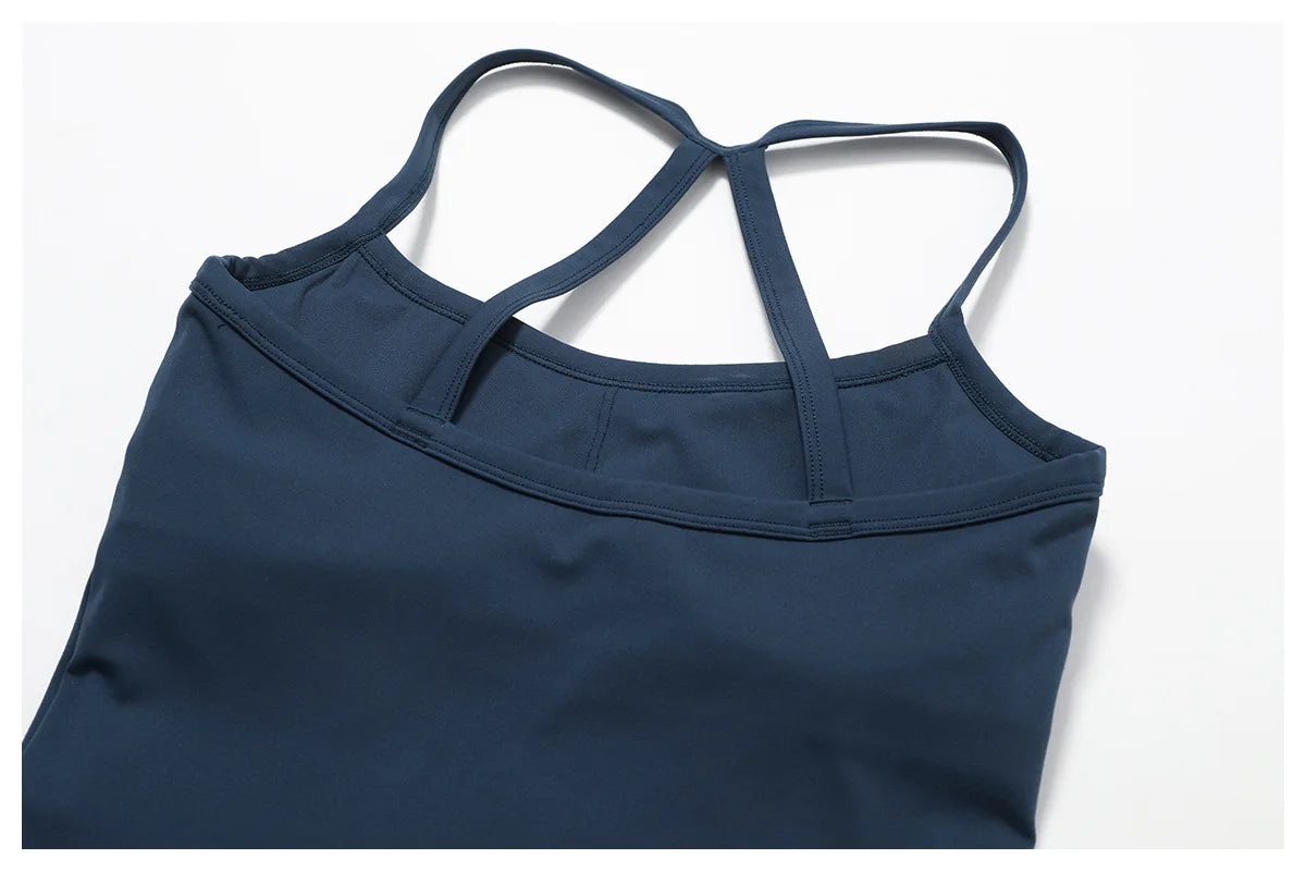 SERS-Gym Shirt Sleeveless Quick Dry Yoga Shirt Female