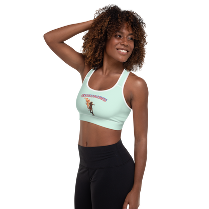 skateboard Padded Sports Bra Green