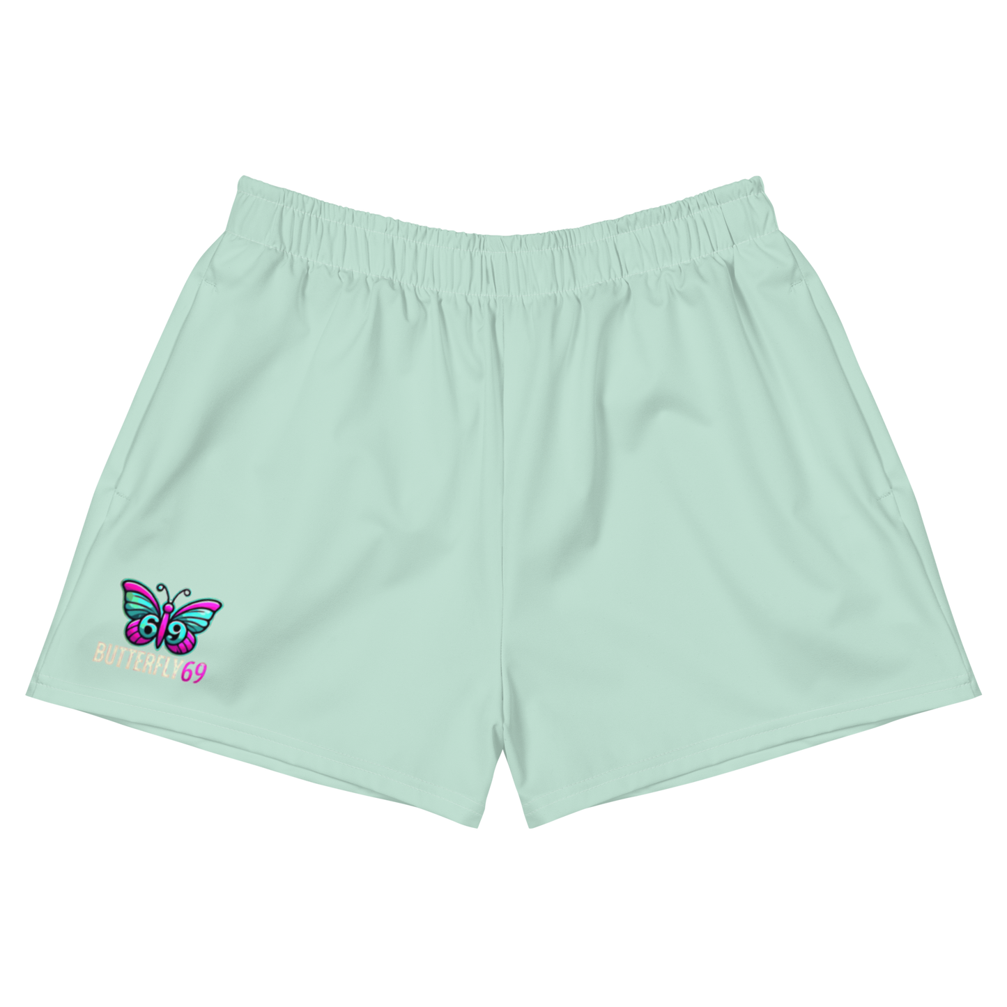 SH B69-1 All-Over Print Unisex Athletic Shorts Green